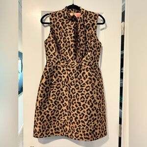 Kate Spade Leopard Print Sleeveless Dress